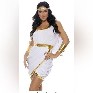 NWT Forplay Women's Goddess Costume Immortal Beauty Sexy Toga Costume Set